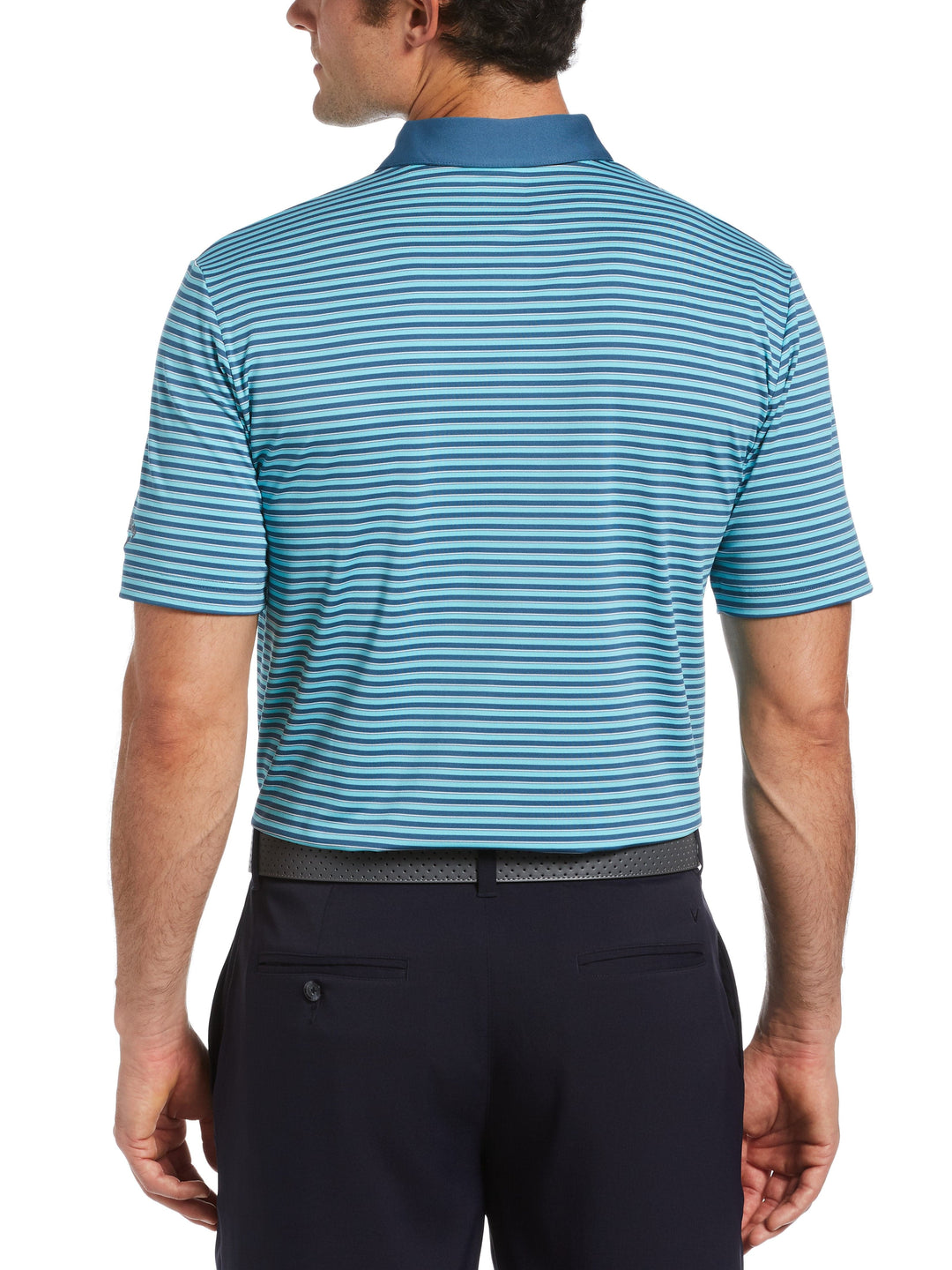 Mens Refined 3-Color Yarn-Dyed Stripe Golf Polo-Polos-Callaway