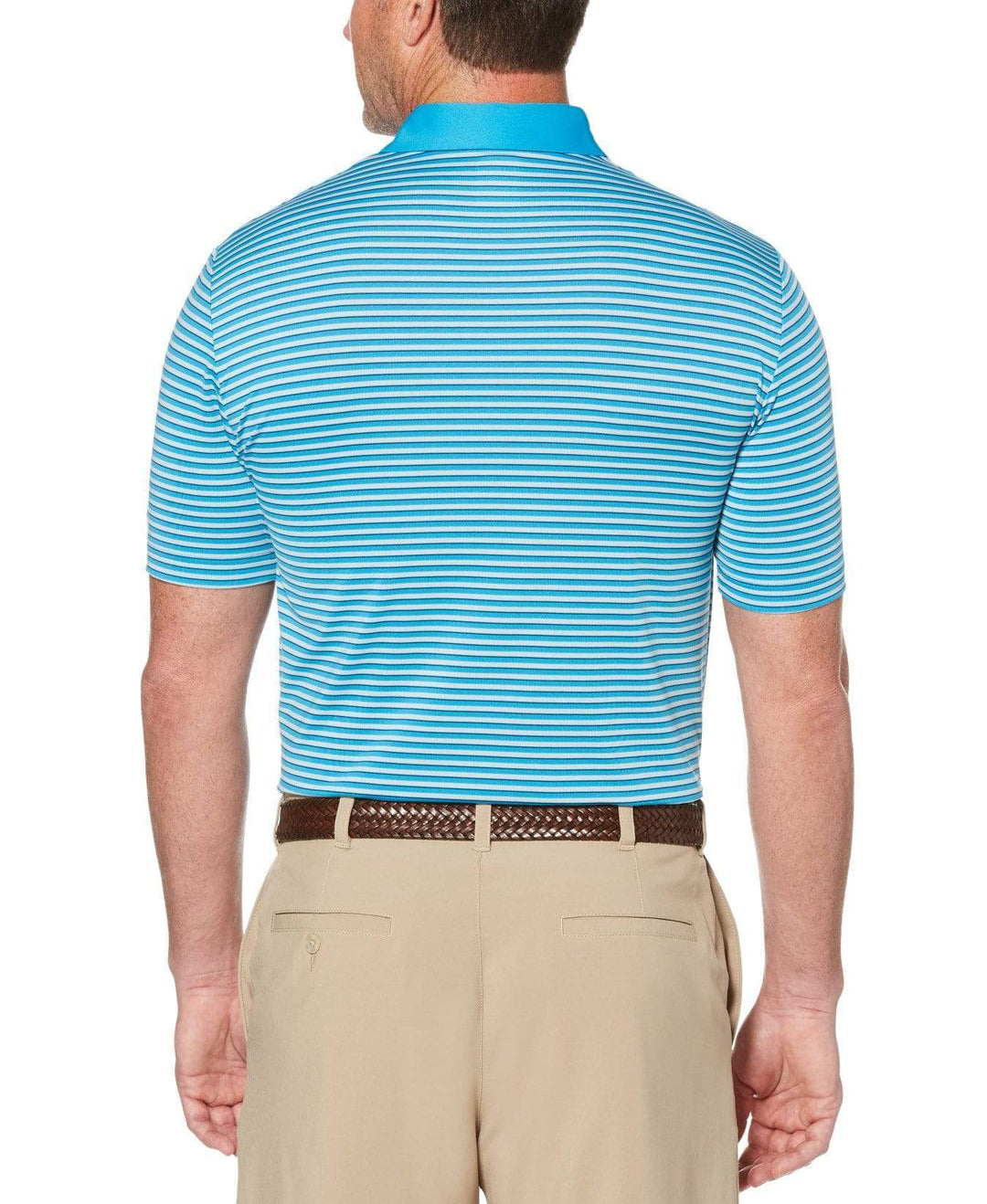 Mens 3-Color Stripe Golf Polo-Polos-Callaway Apparel