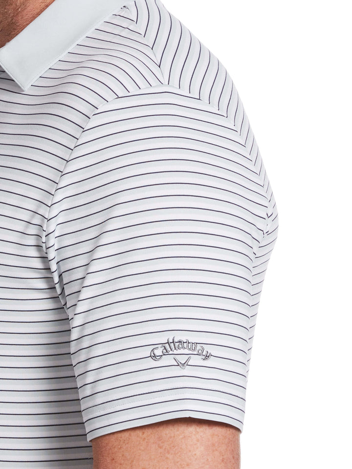 Mens Refined 3-Color Yarn-Dyed Stripe Golf Polo-Polos-Callaway