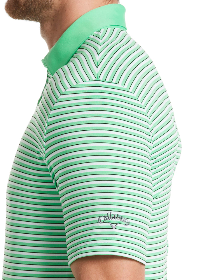 Mens 3-Color Stripe Golf Polo-Polos-Callaway