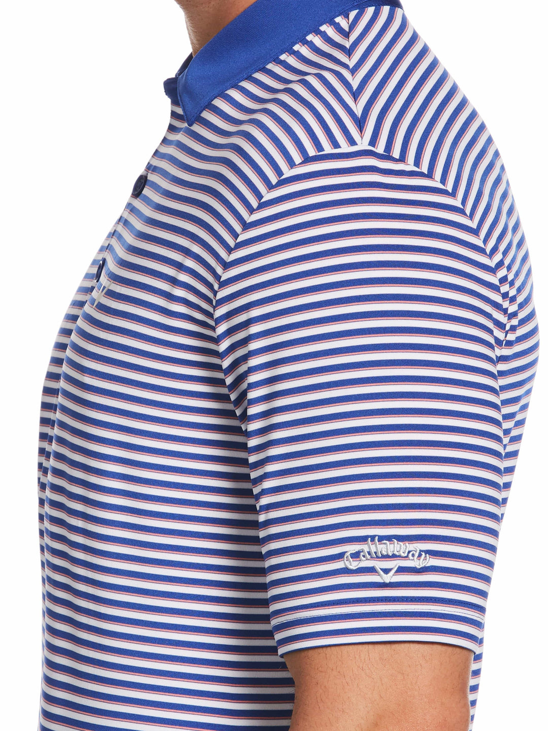 Mens Refined 3-Color Yarn-Dyed Stripe Golf Polo-Polos-Callaway