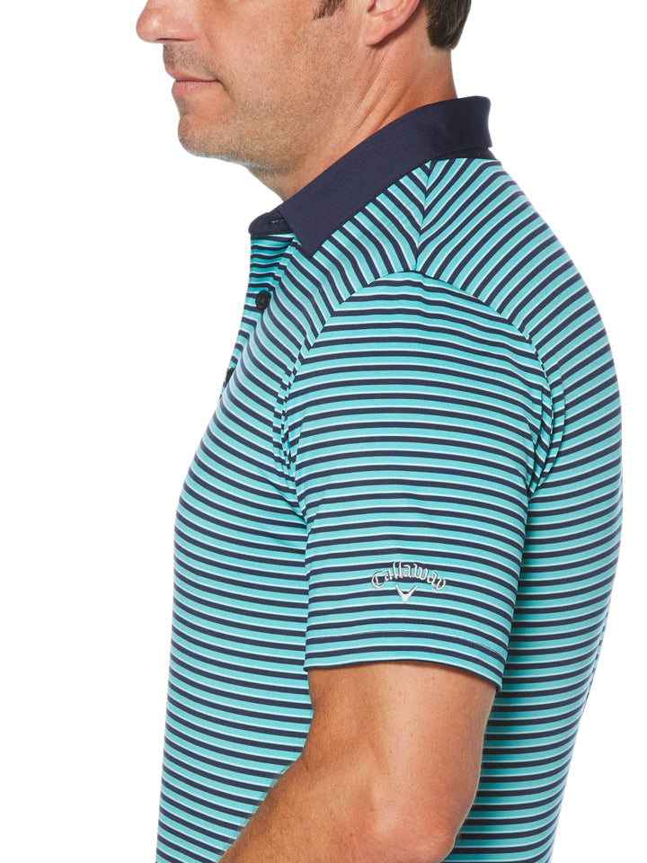 Mens 3-Color Stripe Golf Polo-Polos-Callaway