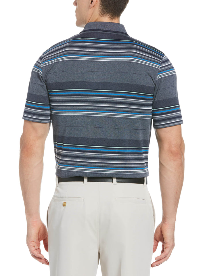Mens Allover Stripe Oxford Polo-Polos-Callaway