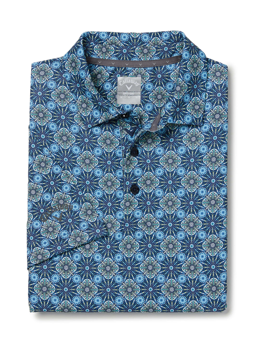 Artisan Foulard Print Golf Polo (Peacoat) 