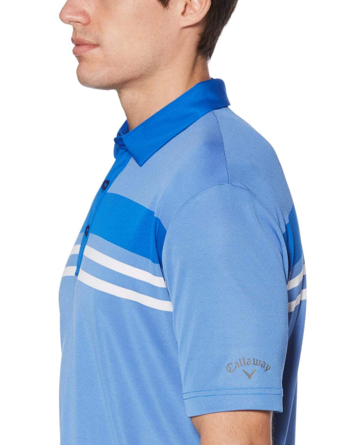 Mens Birdseye Block Polo Polos