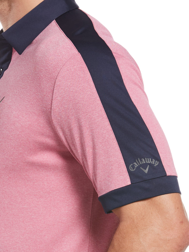 Mens Birdseye Color Block Polo-Polos-Callaway