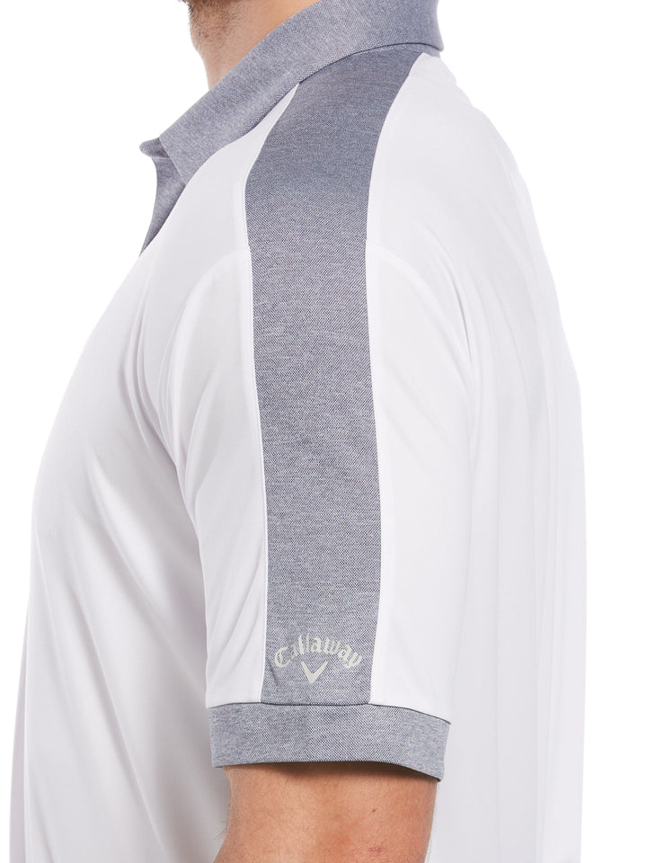 Mens Birdseye Color Block Polo-Polos-Callaway