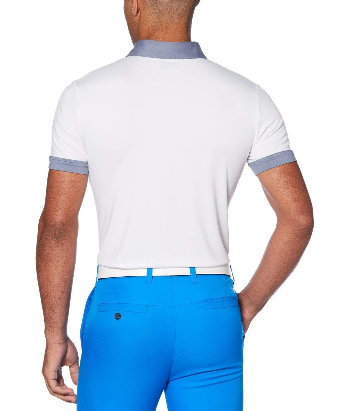 Mens Callaway X Fine Line Striped Polo Polos Bright White / XXL