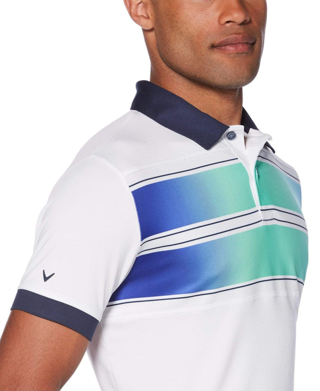 Mens Callaway X Ombre Chest Stripe Polo Polos
