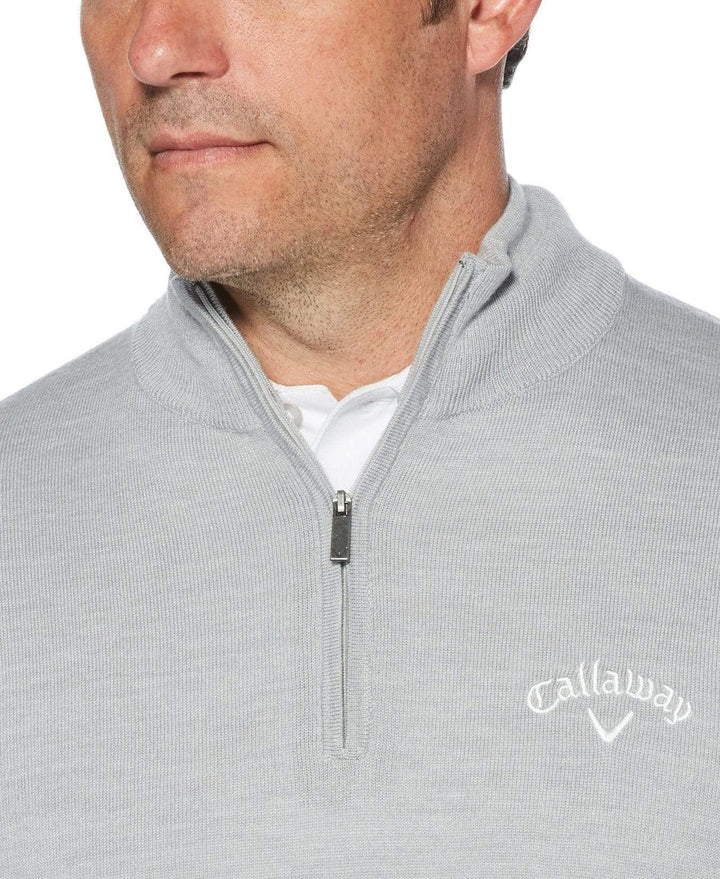 Mens Callaway X Merino Blend 1/4 Zip Sweater Sweaters