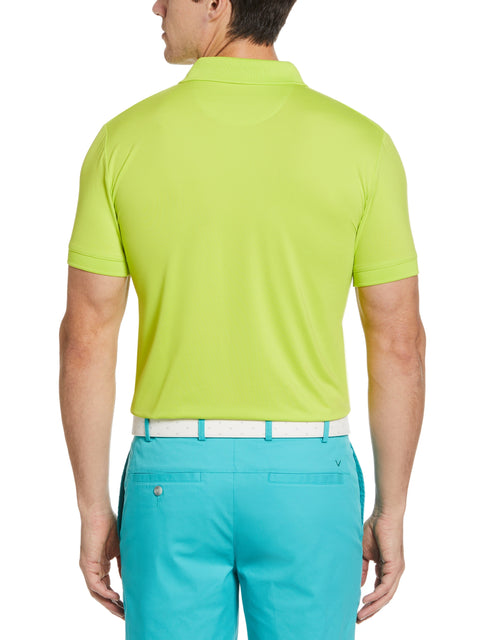 X Series Solid Ribbed Polo (Lime Punch) 