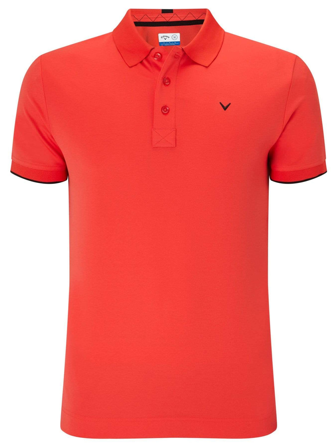 Mens Callaway X Solid Contrast Rib Polo-Polos-Callaway Apparel