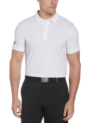 X Series Solid Ribbed Polo (Bright White) 