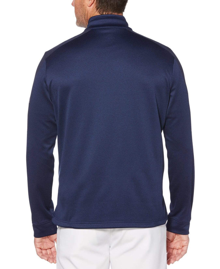 Mens Callaway X Thermal Heathered Waffle Fleece Mid-Layer-Jackets-Callaway Apparel