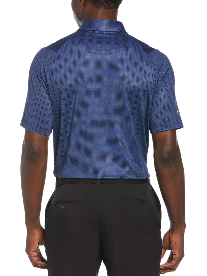 Mens Chevron Foulard Print Golf Polo-Polos-Callaway