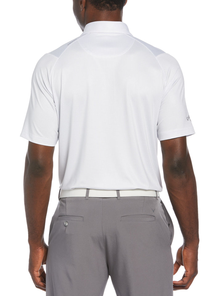 Mens Chevron Foulard Print Golf Polo-Polos-Callaway
