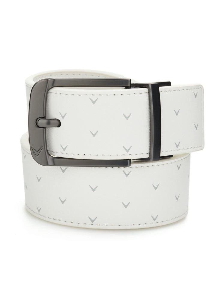 Chevron Print Golf Belt (Bright White) 