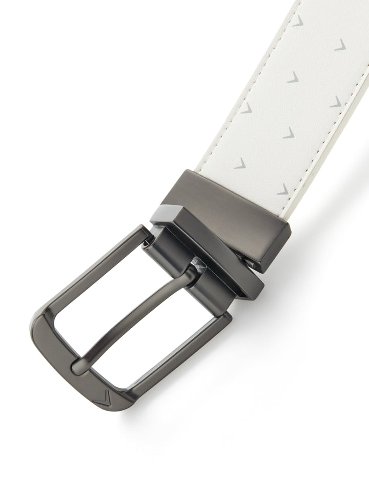 Chevron Print Golf Belt (Bright White) 