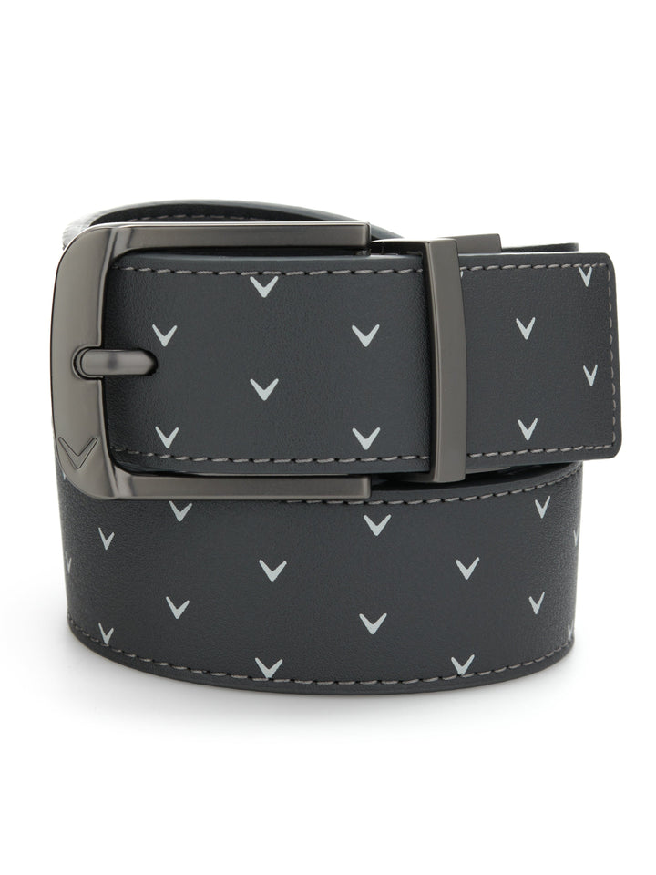 Chevron Print Golf Belt (Med Grey) 