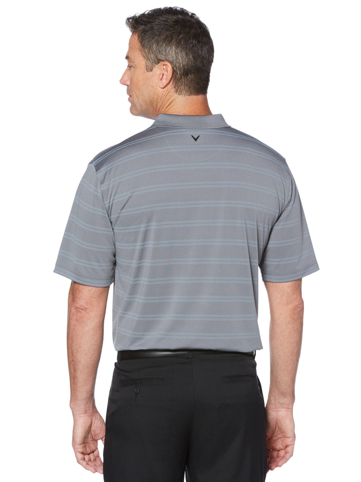 Mens Cooling Horizontal Texture Polo-Polos-Callaway