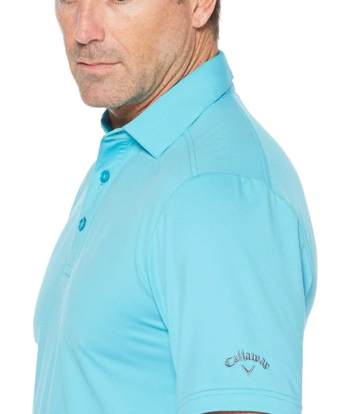 Mens Cooling Micro Hex Polo Polos