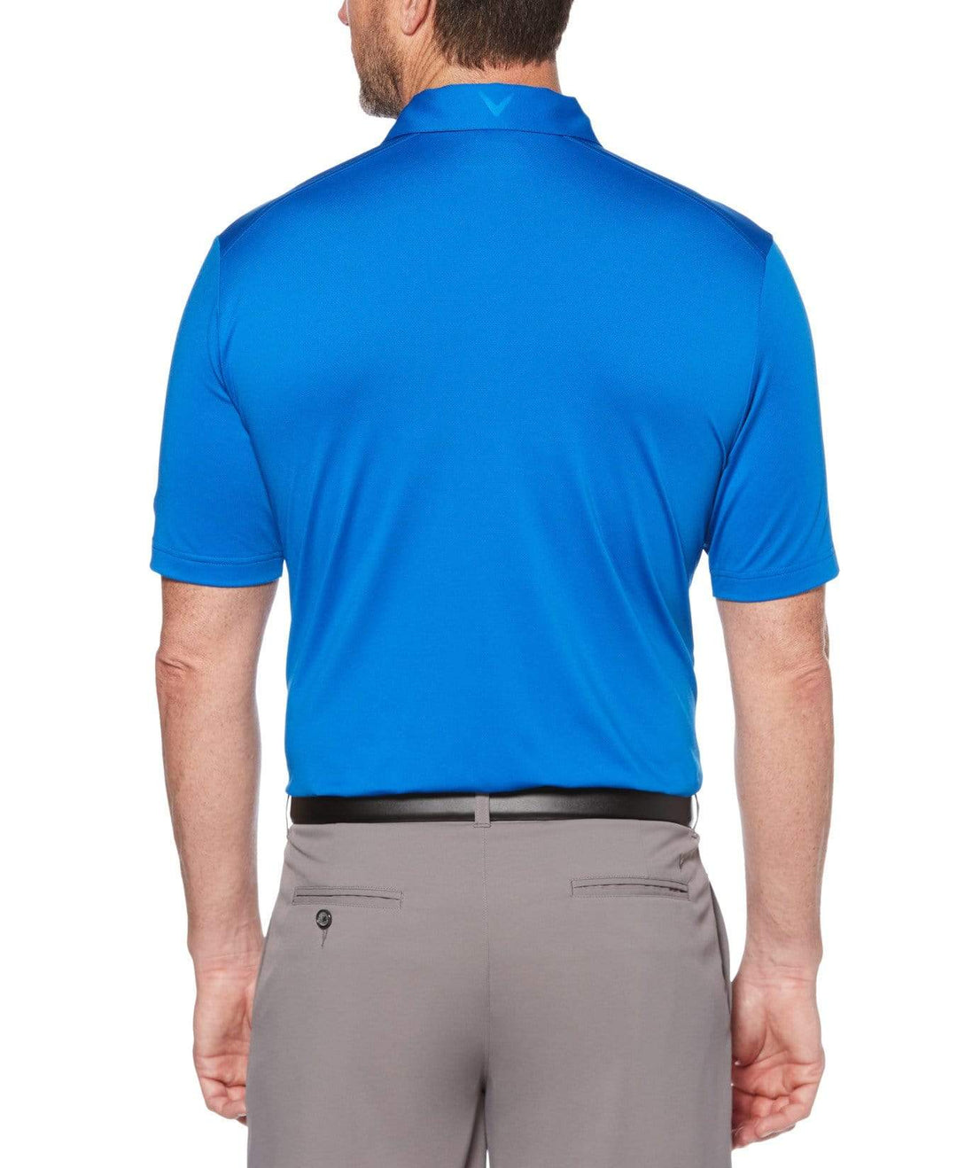 Mens Cooling Micro Hex Polo With Chevron Polos