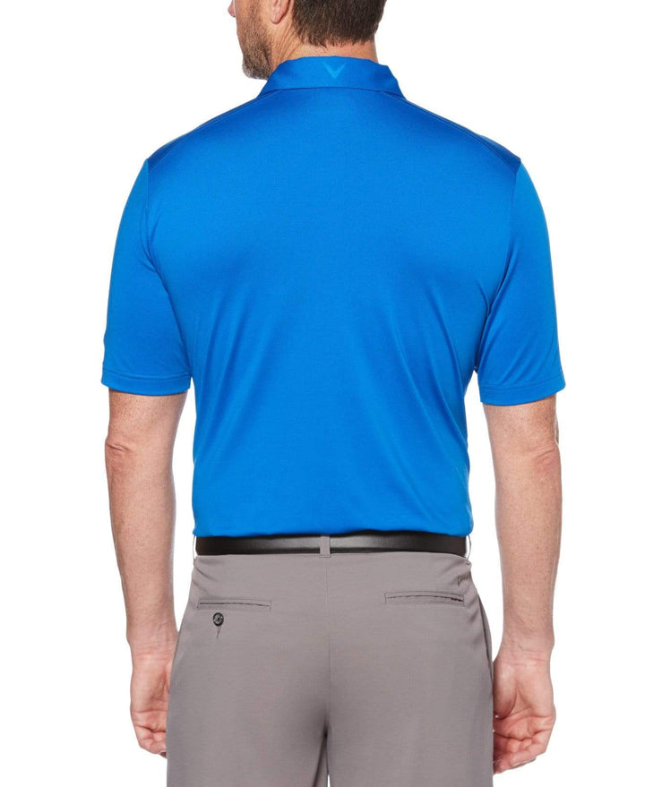 Mens Cooling Micro Hex Polo With Chevron Polos