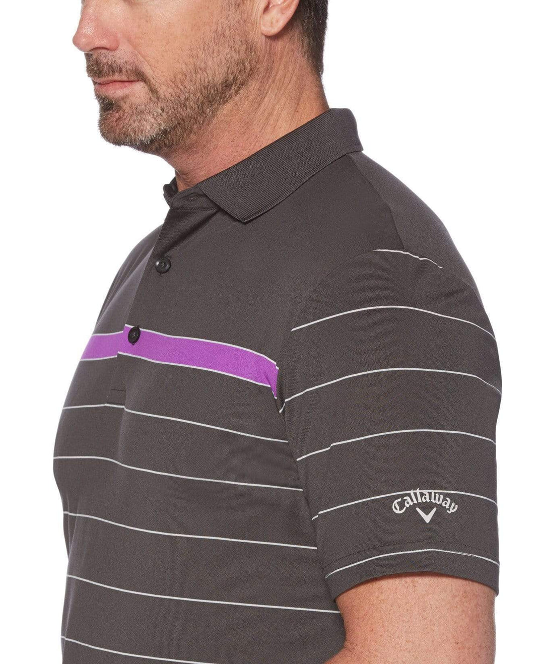 Mens Cooling Range Stripe Polo Polos