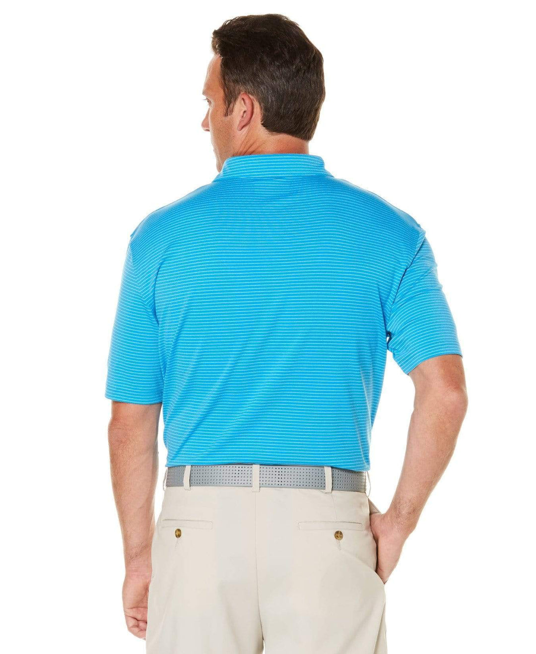 Mens Core Soft Micro-Striped Polo Polos