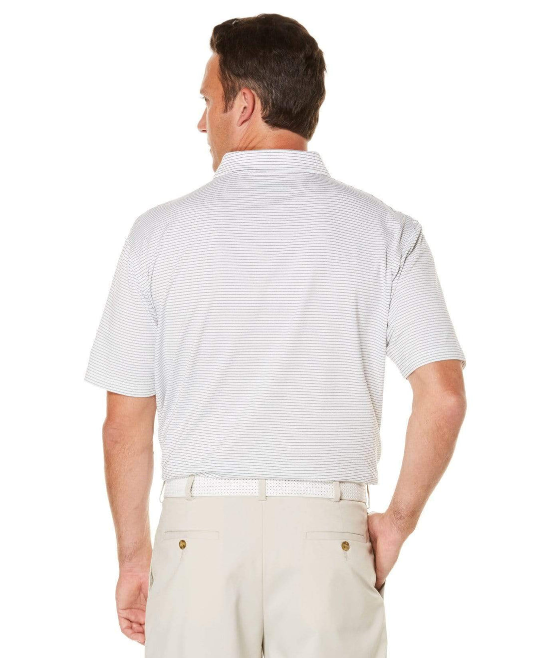 Mens Core Soft Micro-Striped Polo Polos