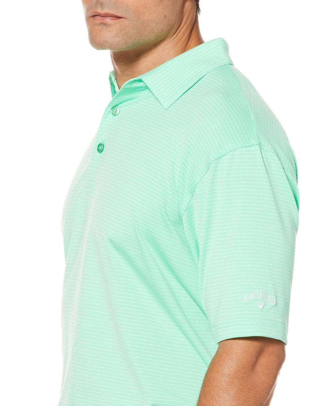 Mens Core Soft Micro-Striped Polo Polos