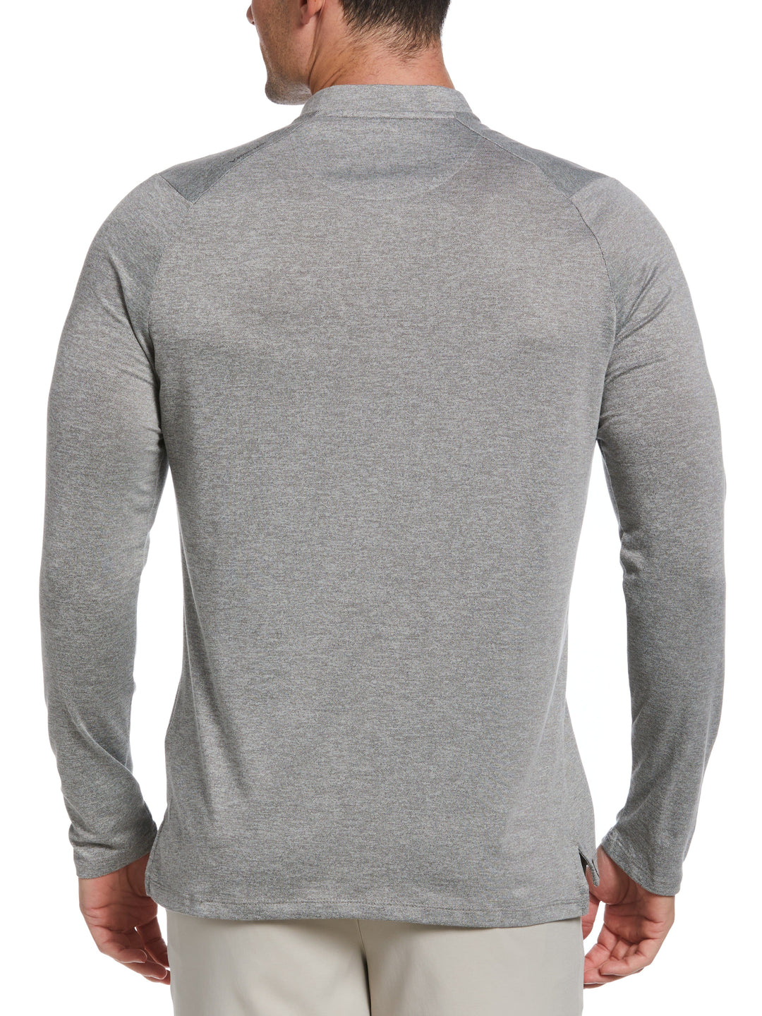 Crossover Performance Hybrid Collar Golf Pullover (Medium Grey Htr) 