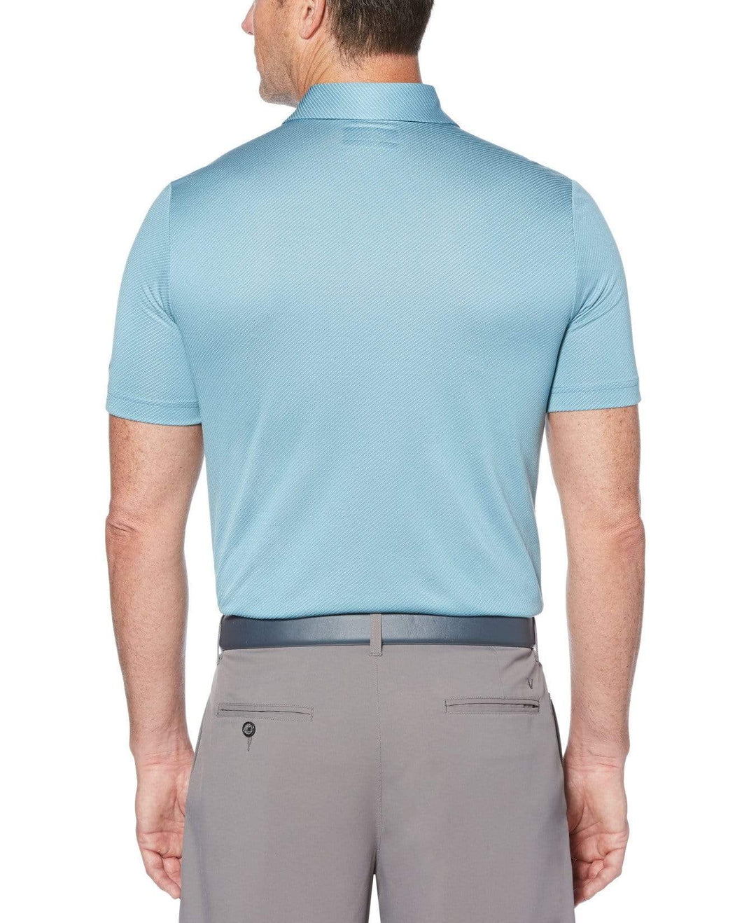 Mens Denim Jacquard Polo Polos