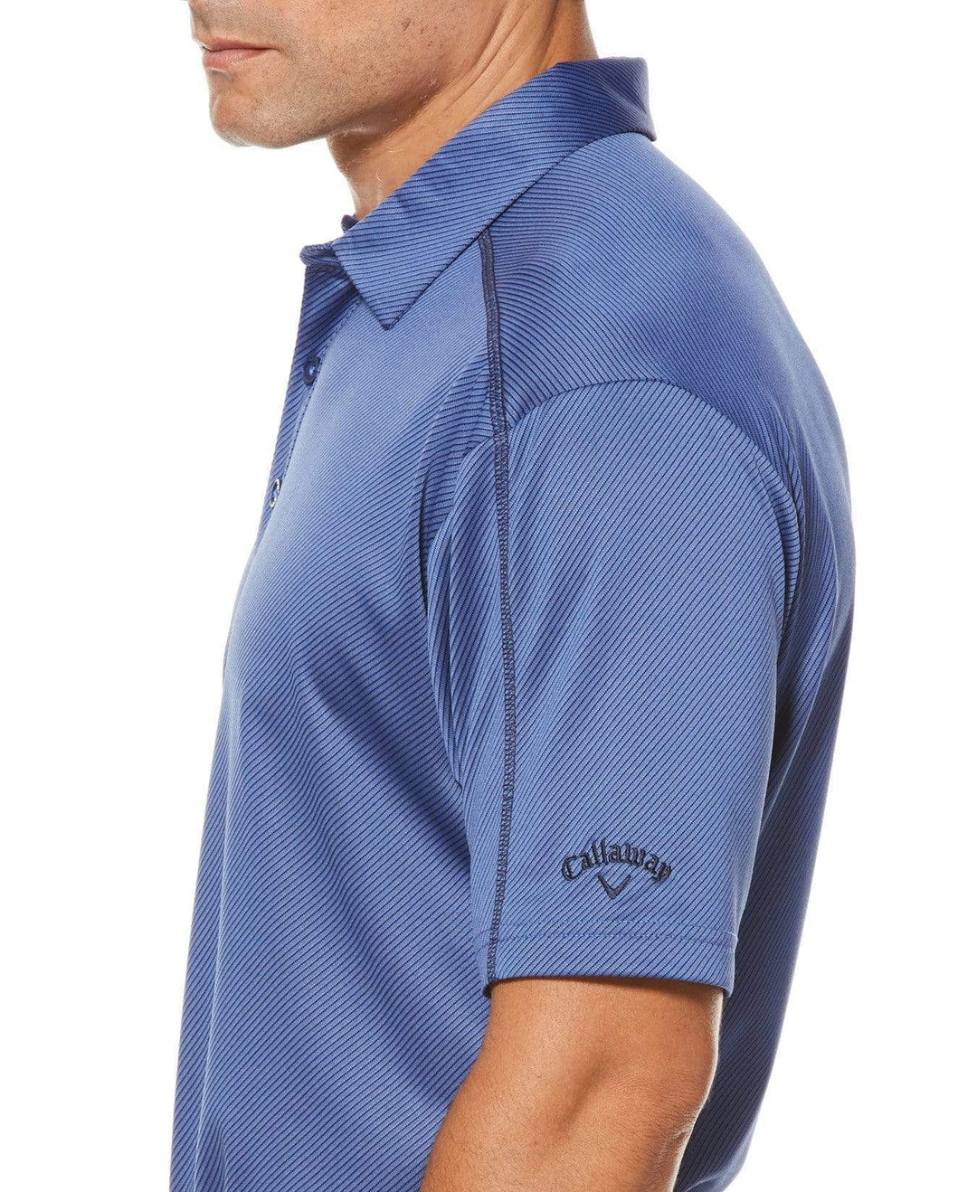 Mens Denim Jacquard Polo Polos