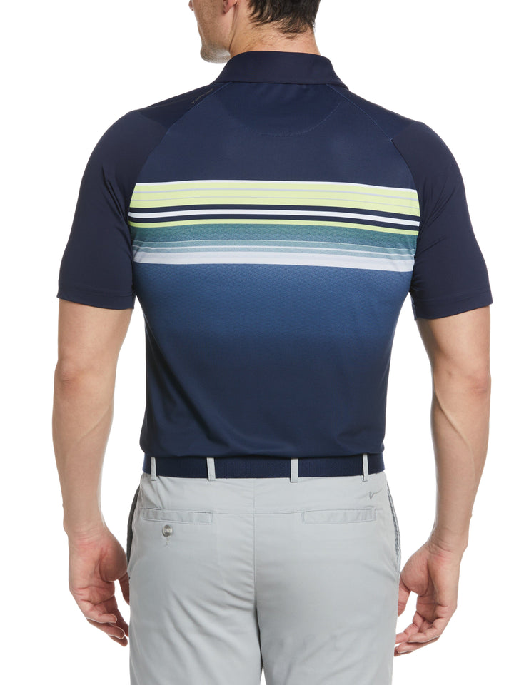 Engineered Fluid Stripe Golf Polo (Peacoat) 