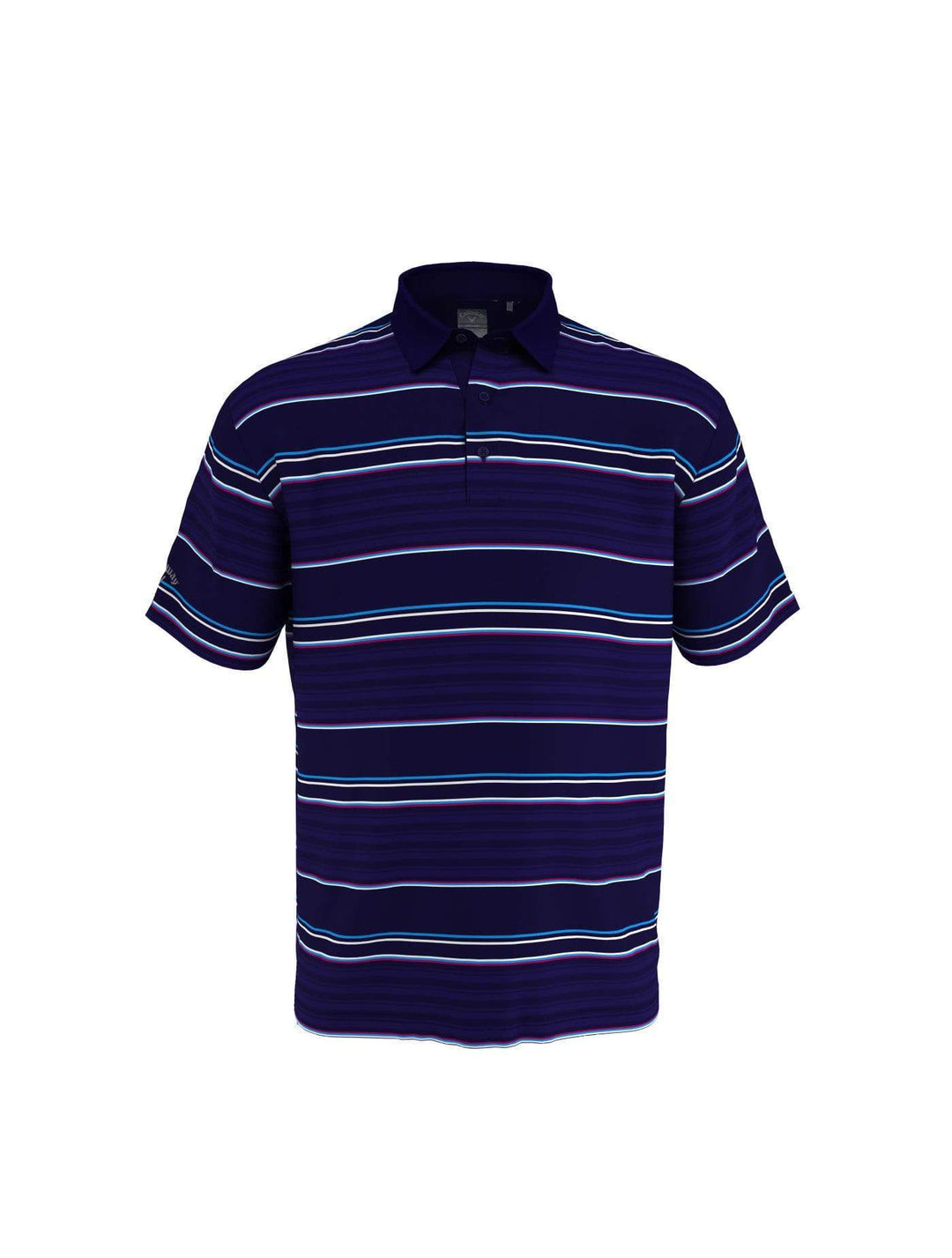 Mens Engineered Roadmap Textured Polo-Polos-Peacoat-S-Callaway Apparel