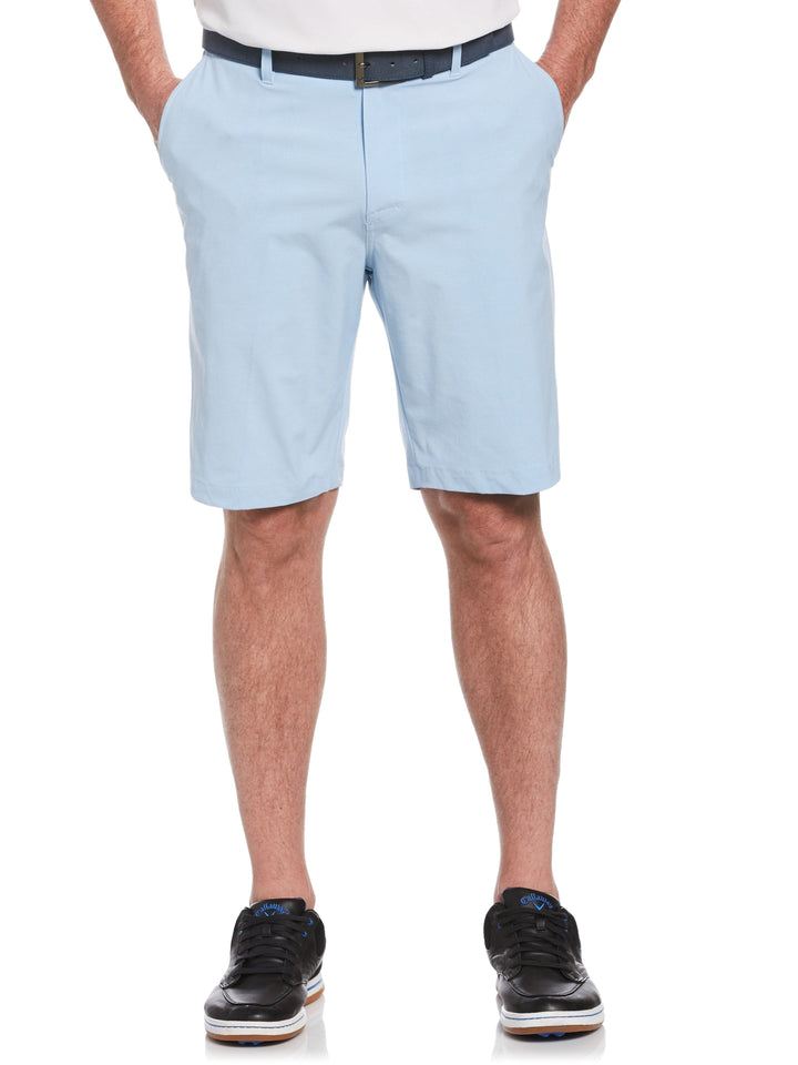 Mens Horizontal Textured Stretch Short-Shorts-Chambray Bl Htr-38-Callaway