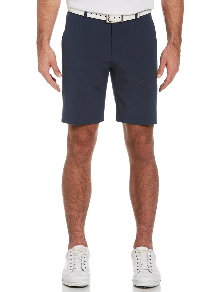 Mens Horizontal Textured Stretch Short-Shorts-Deep Navy Htr-36-Callaway