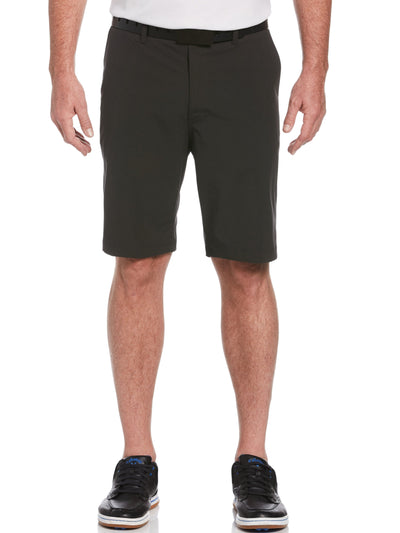 Mens Horizontal Textured Stretch Short-Shorts-Black Heather-36-Callaway
