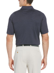Fine Line Ventilated Stripe Golf Polo Shirt-Polos-Callaway