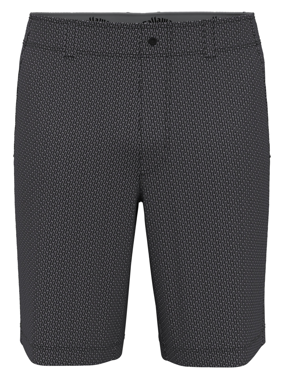 Flat Front Novelty Print Golf Short (Caviar) 