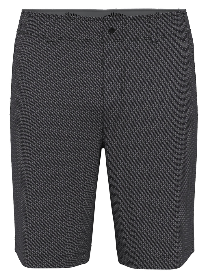Flat Front Novelty Print Golf Short (Caviar) 