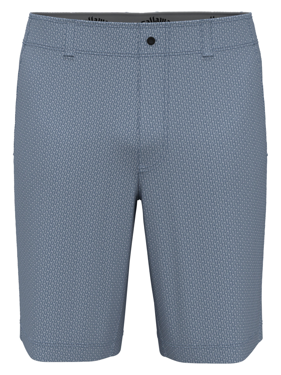 Flat Front Novelty Print Golf Short (Blue Horizon) 
