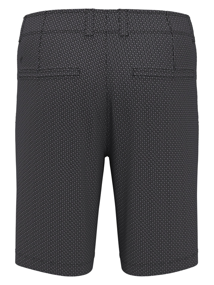 Flat Front Novelty Print Golf Short (Caviar) 