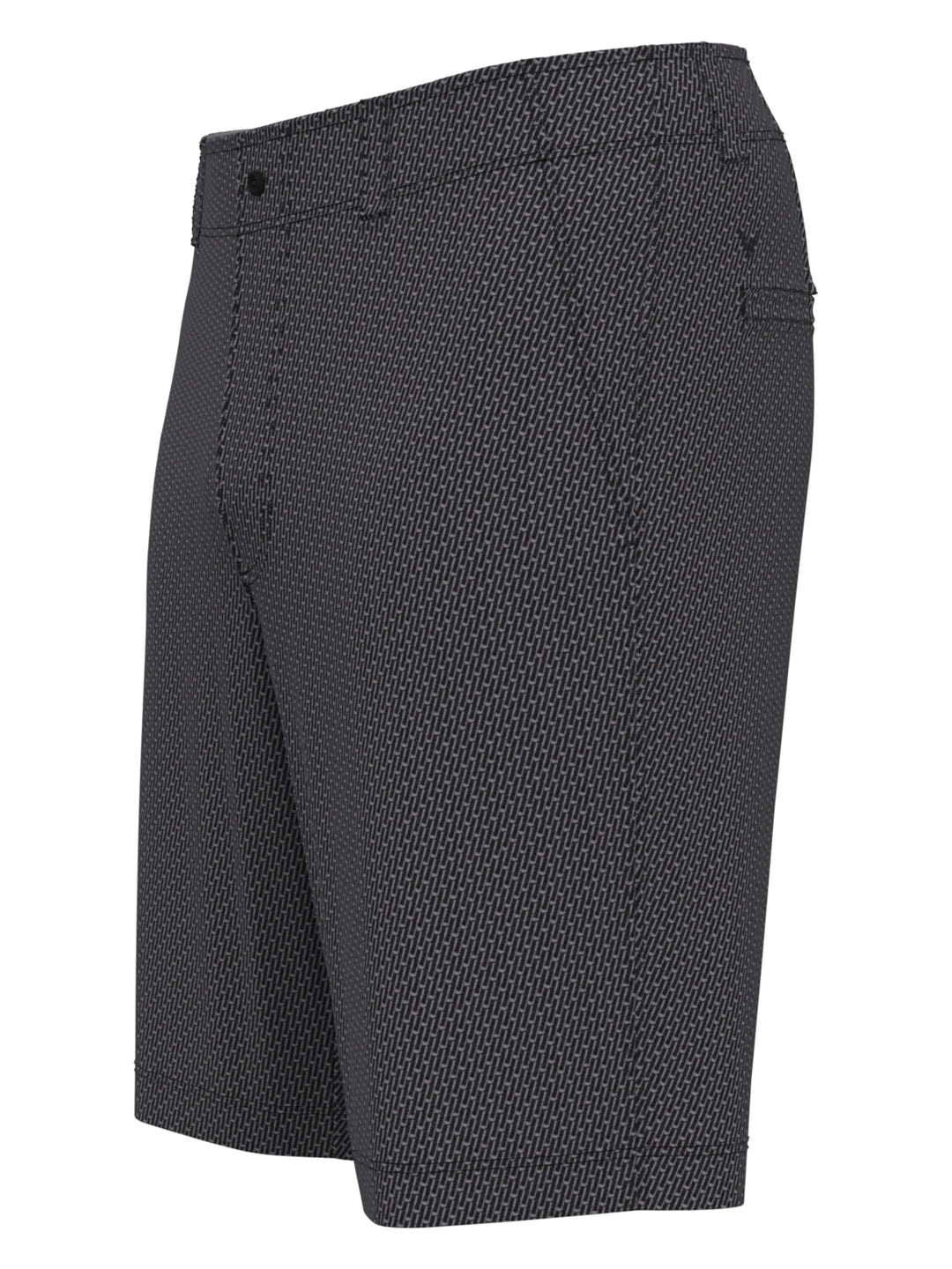 Flat Front Novelty Print Golf Short (Caviar) 