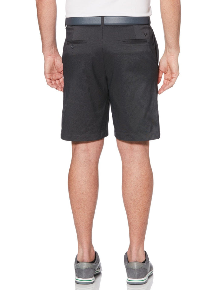 Mens Oxford Plaid Stretch Short-Shorts-Caviar-34-Callaway