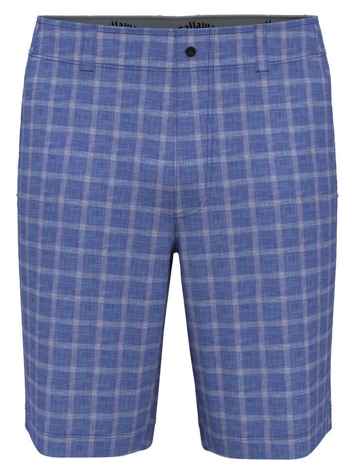 Flat Front Sun-Worn Texture Print Golf Short (Amparo Blue) 