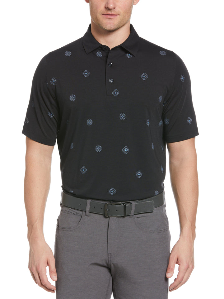 Foulard Print Golf Polo (Caviar) 