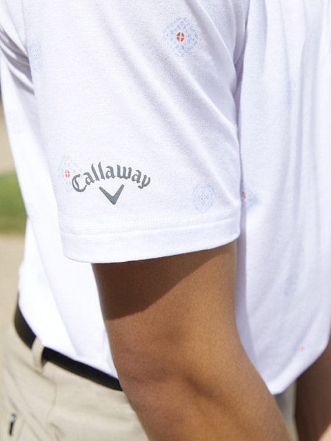 Mens Foulard Print Golf Polo-Polos-Callaway
