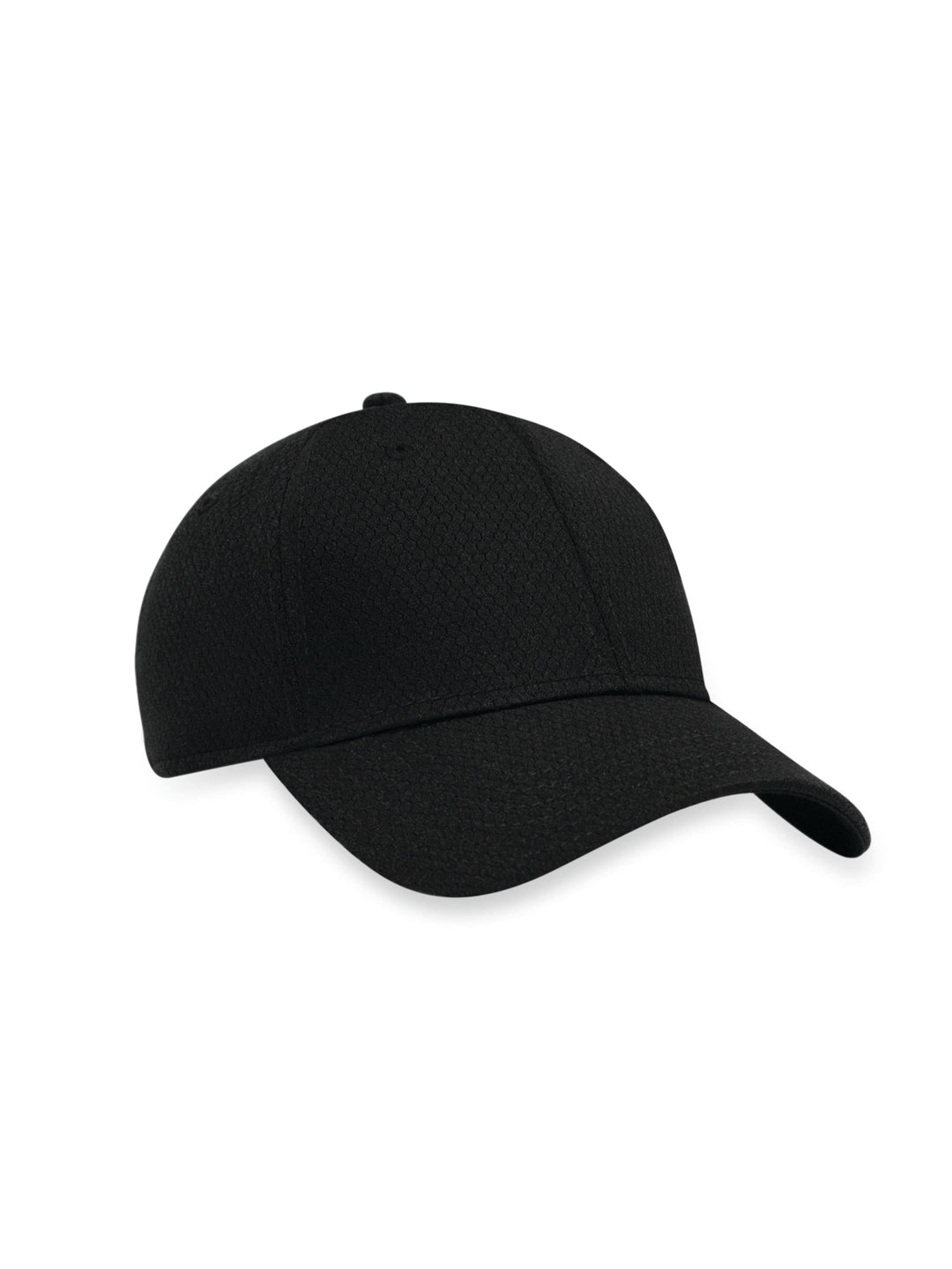 Front Crested Structured Golf Hat (Black) 